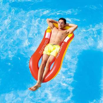 float-me-summer-แพยางนอนเดี่ยว-พร้อมหลังคากันแดด-inflatable-bed-with-sunshade-pool-float
