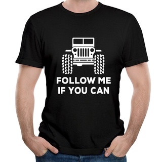 [S-5XL] เสื้อยืดผ้าฝ้าย คอกลม พิมพ์ลาย Follow Me If You Can แฟชั่นสตรีท สําหรับผู้ชาย
