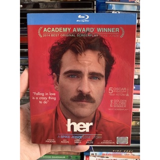 Blu-ray แท้ เรื่อง Her : รักดังฟังชัด เสียงไทย บรรยายไทย