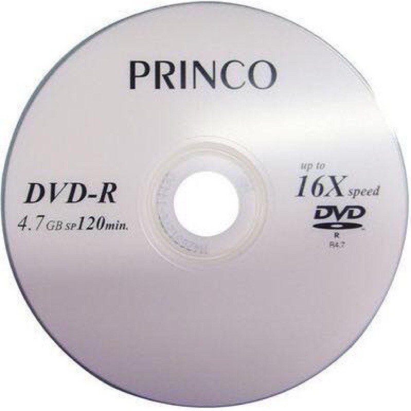 แผ่นดีวีดี-dvd-r-4-7gb-16x-ยี่ห้อ-princo-ของแท้-50-แผ่น