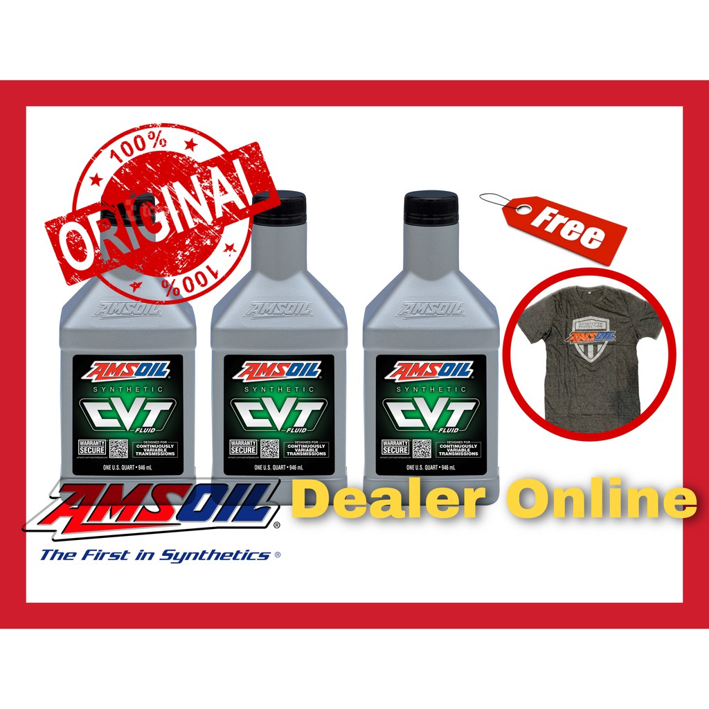 amsoil-cvt-น้ำมันเกียร์สังเคราะห์แท้-100