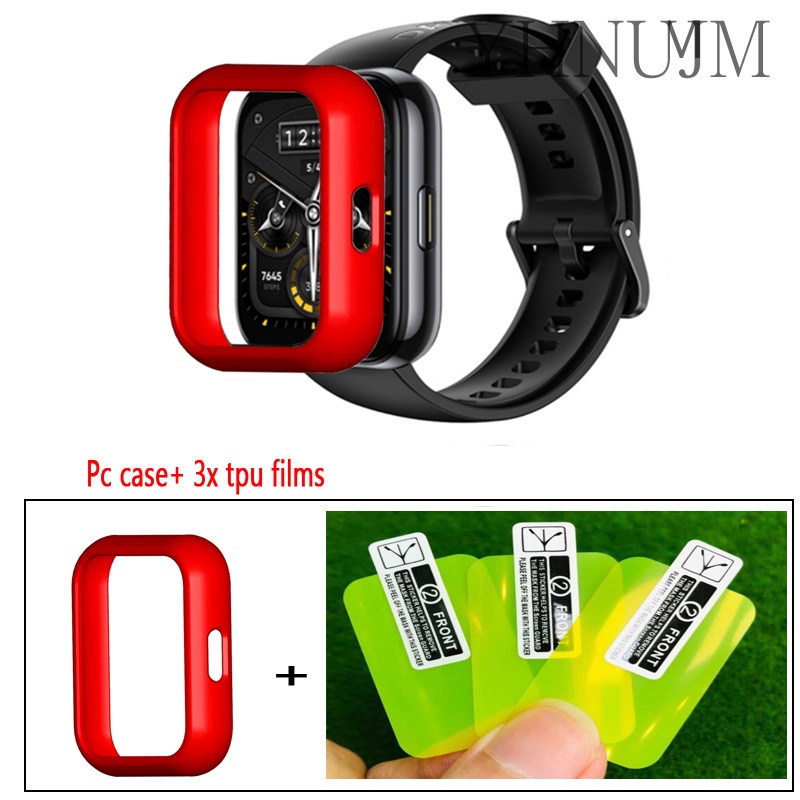 ภาพหน้าปกสินค้าเคสนาฬิกาข้อมือ Pc สําหรับ Realme Watch 2 Pro Real Me 2pro พร้อมฟิล์มกันรอยหน้าจอ 3 ชิ้น จากร้าน shalami.th บน Shopee