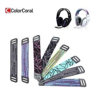 Colorcoral อะไหล่สายคาดศีรษะสําหรับหูฟังเล่นเกม -Logitech G733 หลากสี