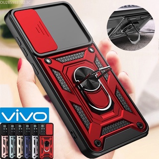 เคสโทรศัพท์มือถือ กันกระแทก ป้องกันกล้อง พร้อมแหวนแม่เหล็ก สําหรับ Vivo Y20 Y20i Y20S V2026 Y12S V2029 Y20A V2027 V2028 Y20G V2032 Y11S V2033 V2042