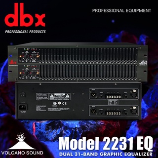 dbx EQ 2231 ทำซาวด์ คัตความถี่ EQ อีควาไรเซอร์ 31 + 31 ปรับแต่งเสียงร การแสดงบนเวที สุนทรพจน์ในการประชุม สมดุลเบสระดับมั