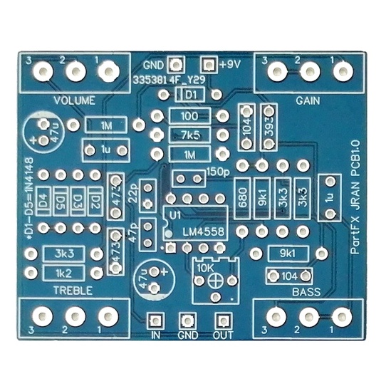 PCB วงจร Jan Ray Overdrive (ไม่ลงอุปกรณ์) | Shopee Thailand