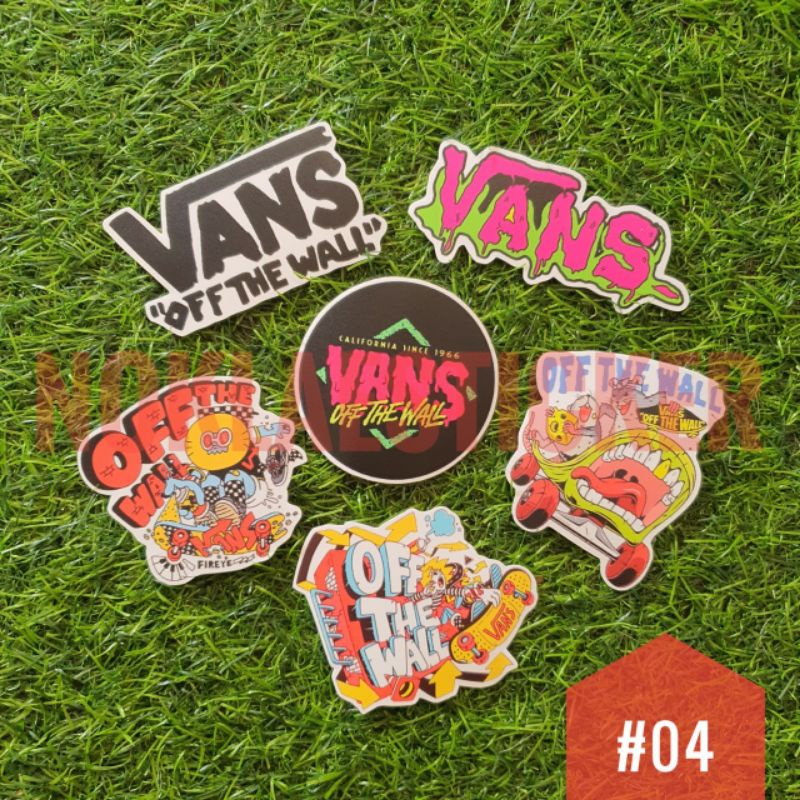 Stickers Vans Vans 🛹 สติ๊กเกอร์ตกแต่งทั่วไปเคลือบด้านกันน้ำกันรอยอย่าง ...