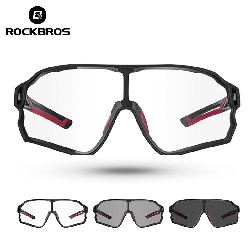 ภาพหน้าปกสินค้าROCKBROS แว่นตากันแดดสำหรับใส่ปั่นจักรยาน ออกกำลังกายกลางแจ้งป้องกันแสงแดดจ้า