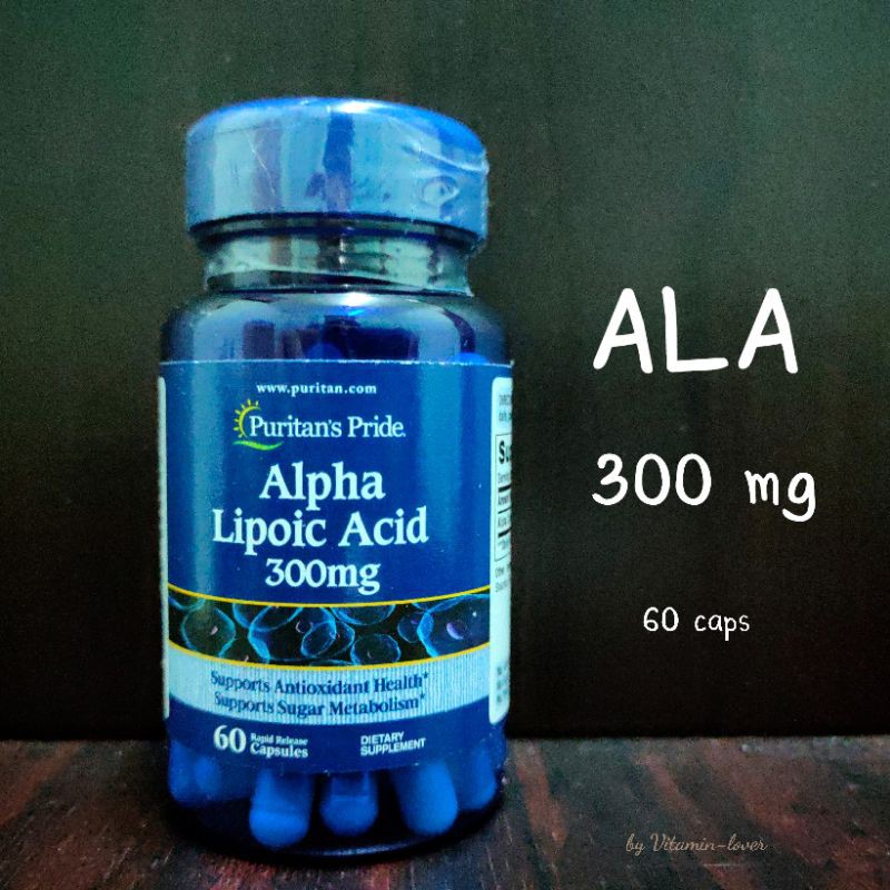 ภาพหน้าปกสินค้าPuritan's Pride Alpha Lipoic Acid 300 mg 60 Capsules
