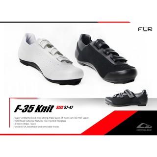 FLR รองเท้าจักรยานเสือหมอบ F-35 KNIT รองเท้าถักทอขึ้นมาจากเส้นด้าย นํ้าหนักเบา ใส่สบาย