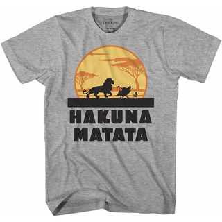 เสื้อยืด พิมพ์ลายกราฟฟิค Disney Lion King Hakuna Matata