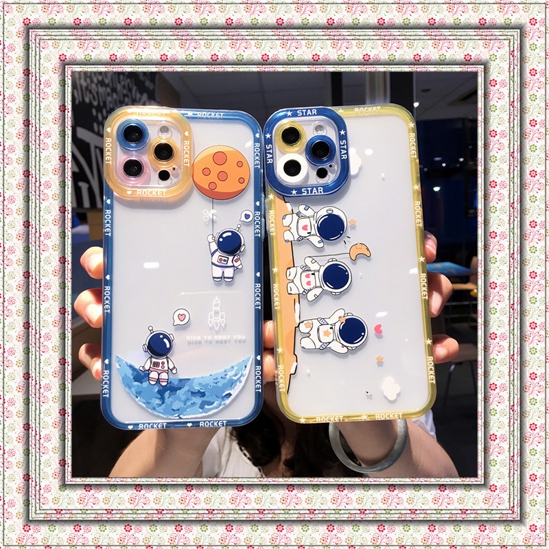 เคสโทรศัพท์มือถือแบบใส-ลายนักบินอวกาศน่ารัก-สําหรับ-vivo-v2043-v2026-1901-1902-1904-1906-v2027-v2029-1938-1935-1819-1915-1723-1806-1907-1811-1814-1816-v5-plus-v11i-s1-pro-x50-x60-x70-pro