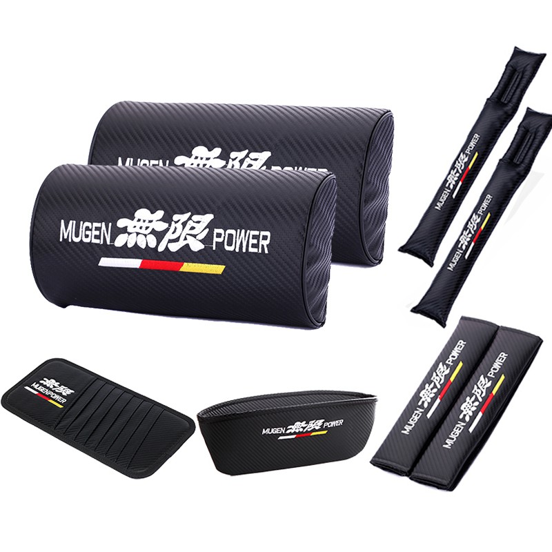 ชุดเครื่องตกแต่งภายในรถยนต์-คาร์บอนไฟเบอร์-พิมพ์ลาย-mugen-power-สำหรับ-honda-accord-civic-crv-crosstour