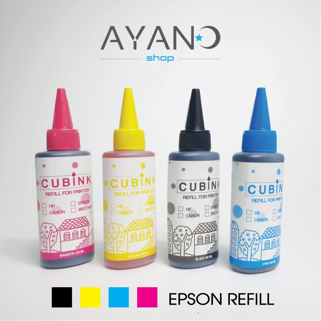 หมึกเติม-inkjet-epson-refill-ทุกรุ่น-ขนาด-100-ml-สินค้ารับประกันคุณภาพ