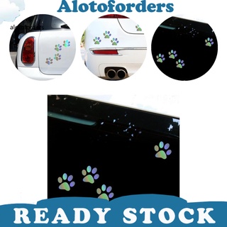 Alotoforders สติกเกอร์ไวนิล ลายอุ้งเท้าสุนัข แมว เป็นมิตรกับสิ่งแวดล้อม ติดทนนาน สําหรับตกแต่งรถยนต์