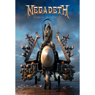 โปสเตอร์ Megadeth เมกาเดท Rock Poster รูปภาพติดห้อง ตกแต่งผนัง โปสเตอร์วงดนตรี โปสเตอร์ติดผนัง โปสเตอร์วงร็อค ของสะสม