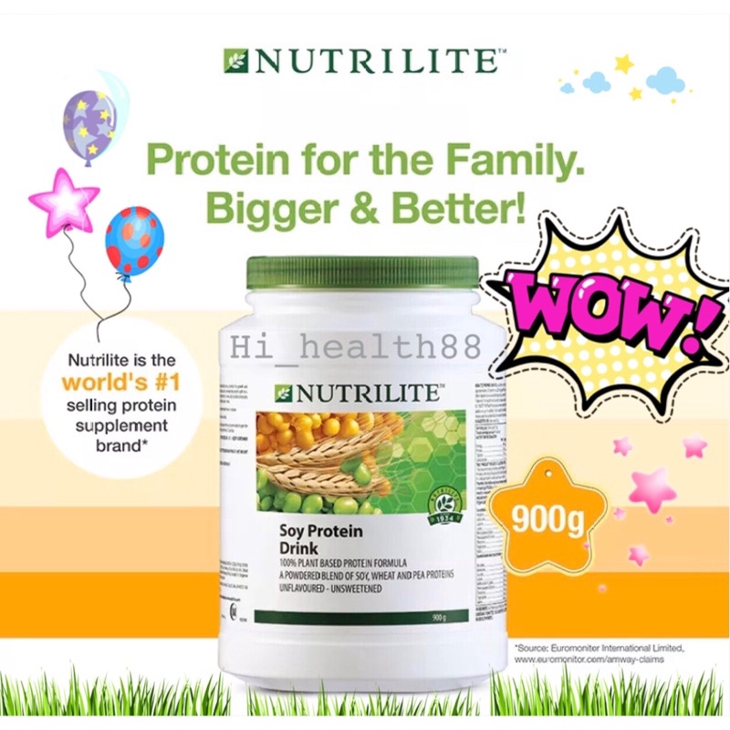 รูปภาพสินค้าแรกของนิวทริไลท์ออล แพลนท์ โปรตีน ขนาด 900 กรัม NUTRILITE Soy Protein Drink