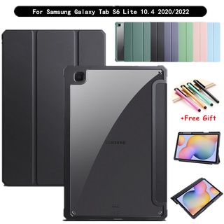 เคสหนัง พร้อมช่องใส่ปากกา สําหรับ Samsung Galaxy Tab S6 Lite 10.4 SM-P610 SM-P615 2022 SM-P613 SM-P619