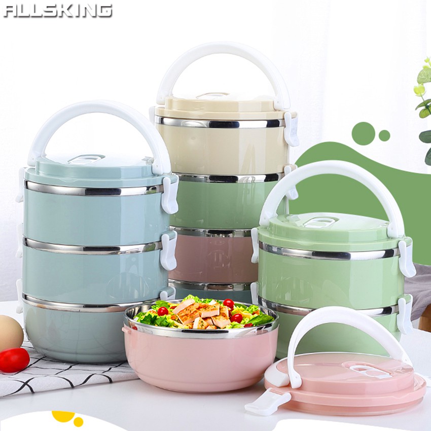 allsking-ปิ่นโต-lunch-box-ปิ่นโต4ชั้น-ปิ่นโตใส่อาหาร-ปิ่นโตเก็บอาหาร-กล่องอาหาร-กล่องเก็บอาหาร-ภาชนะใส่อาหาร