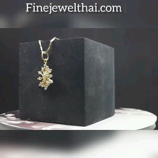 finejewelthai-จี้เงินแท้-จี้เพชร-เงินแท้-silver-diamond-pendant-p1079cz00e-g