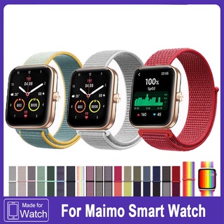 ภาพหน้าปกสินค้าMaimo สายนาฬิกาข้อมือ smart Watch ผ้าไนล่อนระบายอากาศ ที่เกี่ยวข้อง