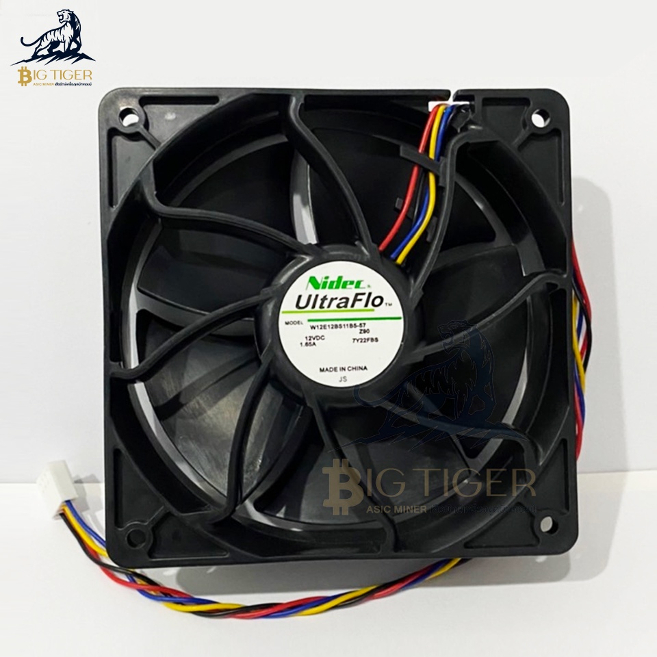 nidec-dc-12v-1-65a-6000-rpm-fan-พัดลมเครื่องขุด-asic