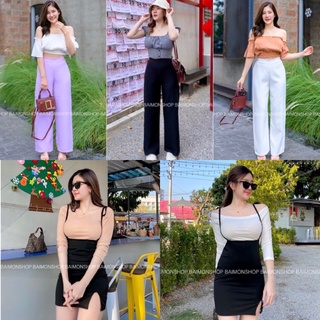 🔥aimorn_shop🔥กางเกงผ้าบาร์บี้ ❤️❤️❤️บอกเลยผ้าสวยที่สุดใน 3 โลกจ้าาา ผ้านิ่มใส่สบายมากๆ