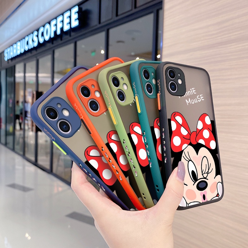 เคส-oppo-a16k-การ์ตูนมินนี่เมาส์-ซิลิโคน-เคสแข็ง-ฝ้า-เคสใส