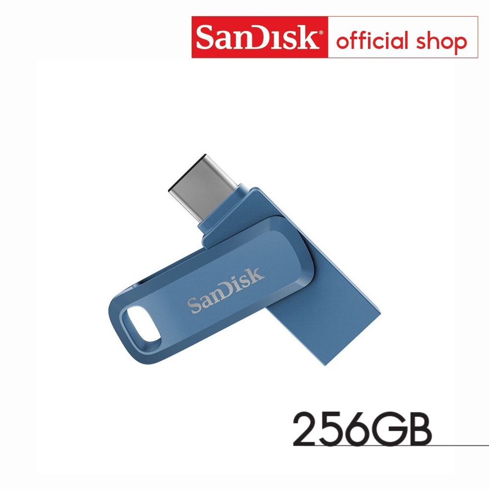 ภาพหน้าปกสินค้าSanDisk Ultra Dual Drive Go USB Type-C 256GB Navy blue (SDDDC3-256G-G46NB, สีน้ำเงิน)