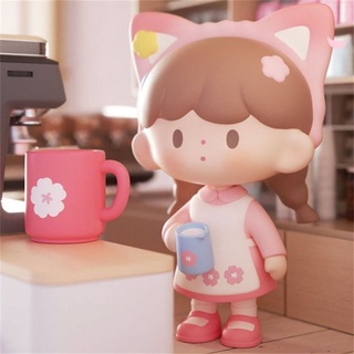 【ของแท้】ตุ๊กตาฟิกเกอร์ F.un ZZOTON Cherry Blossom Cafe Series Blind Box น่ารัก สําหรับตกแต่ง