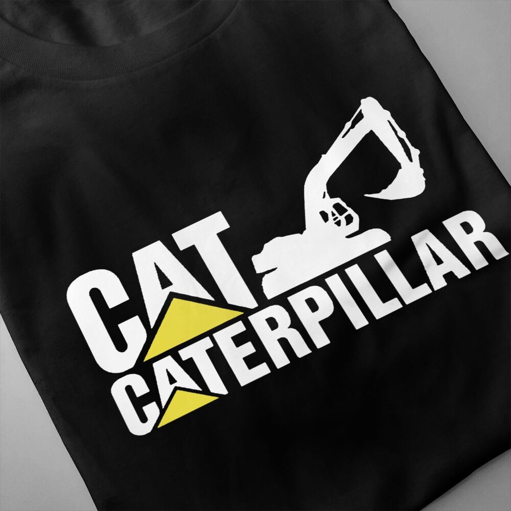 เสื้อยืด-พิมพ์ลาย-jcb-power-system-caterpillar-cat-b-สีดํา