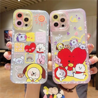 เคสโทรศัพท์มือถือแบบนิ่ม ใส ลายการ์ตูน BTS สําหรับ Samsung A11 M11 A12 A52S A52 A02S a03s A02 M02 A10S A22 M22 A72 A32 A31 A50S A50 A30S A20 A30 A71 A51 M12 A10 M10 M52 A20S A33 A13 5G