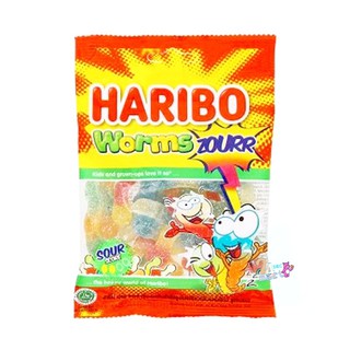 Haribo worms Zourr 80g ฮาริโบ เยลลี่หนอน