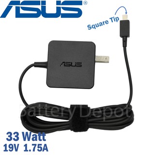 Asus Adapter ของแท้ 19V/1.75A 33W หัวสี่เหลี่ยม Square Tip สายชาร์จ Asus Eeebook X202S X205T X205TA