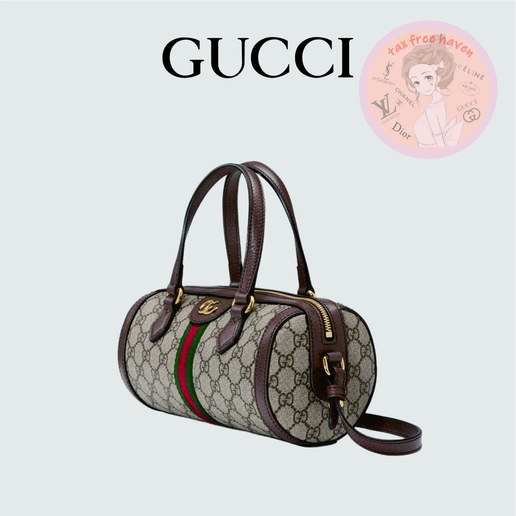 shopee-ราคาต่ำสุด-ของแท้-100-gucci-brand-new-ophidia-collection-gg-small-boston-bag