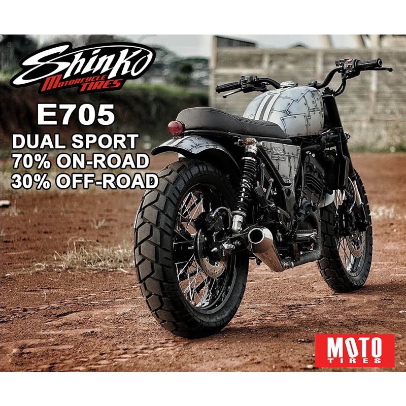 ยาง Shinko E705 สำหรับ Royal Enfield Interceptor 650 / Scram411 ...