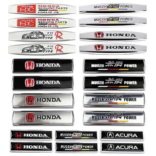 สติ๊กเกอร์โลหะ Mugen Power Acura สำหรับ Honda Odyssey City 2 ชิ้น