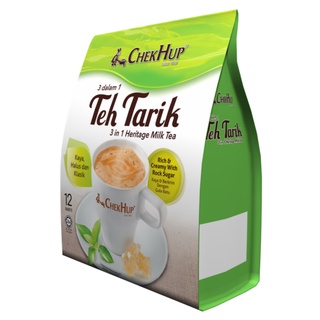 Chek Hup Teh Tarik 3 in 1 – Rich &amp; Creamy  ชานม สูตรชาชักมาเลเซีย 40กรัม x12 ซอง