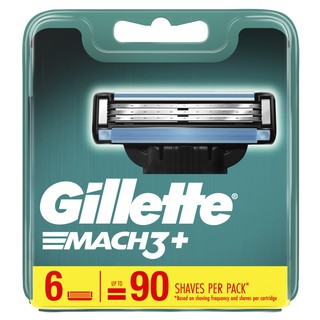 ภาพขนาดย่อของภาพหน้าปกสินค้าGillette ยิลเลตต์ มัคทรี Mach3 - ใบมีดโกนหนวด สำรอง แพ็ค 6 ชิ้น P&G จากร้าน pg_official_store บน Shopee