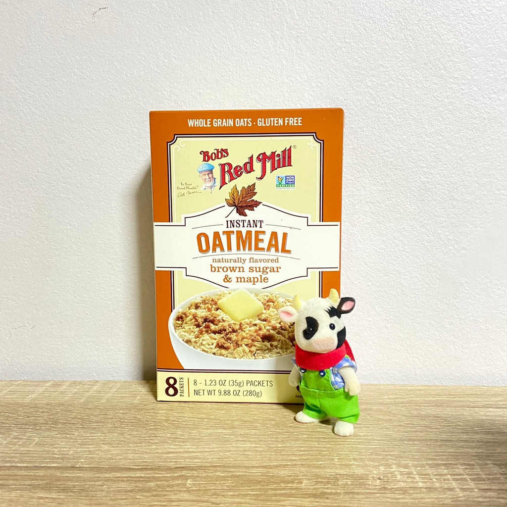 bobs-redmill-instant-oatmeal-classic-instant-oatmeal-brown-sugar-amp-maple-gluten-free-โอ๊ตมีล-ข้าวโอ๊ดทำง่ายใน3นาที