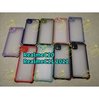 Realme ✨พร้​อมส่งใน🇹🇭✨(9สี)เคสขอบนิ่มหลังแข็งขุ่นคลุมกล้อง For Realme C11 2021 / RealmeC11 2021 / Realme C20 / RealmeC20