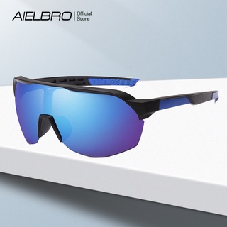 2021 AIELBRO แว่นตากันแดด Uv400 กรอบขนาดใหญ่ Unisex เหมาะกับการขี่จักรยาน