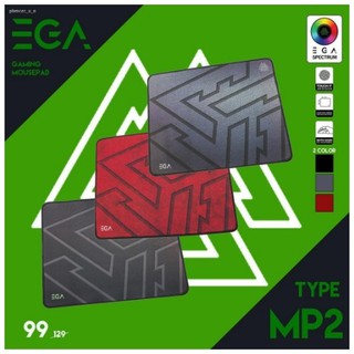 ภาพหน้าปกสินค้าEGA MOUSEPAD MP2 (BLACK/GREY/RED) แผ่นรองเมาส์เกมส์มิ่ง EGA ที่เกี่ยวข้อง