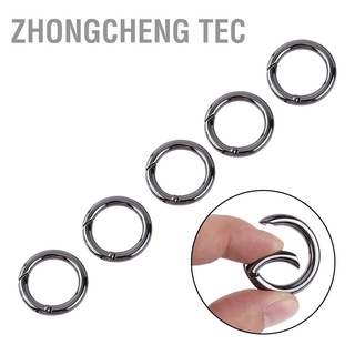 สินค้า Zhongcheng Tec คลิปตะขอพวงกุญแจโลหะผสมสังกะสีทรงกลม 5 ชิ้น