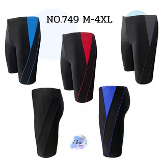 รุ่น749Newกางเกงว่ายน้ำมีซับในขาสามส่วนรุ่นใหม่สินค้าพร้อมส่งจากไทย