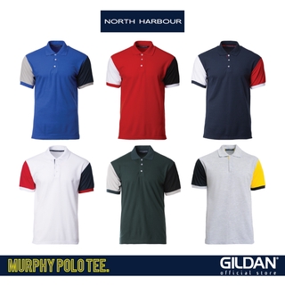 North HARBOUR Superior Retail Fit Murphy Polo - เสื้อโปโล สีแดง สีกรมท่า สีขาว สีเขียวป่า สีเทา สไตล์สปอร์ต NHB2300