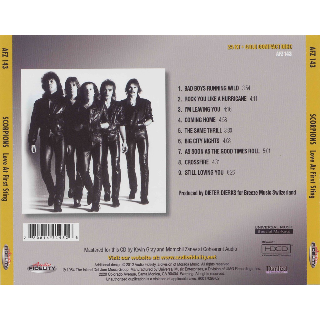 ซีดีเพลง-cd-scorpions-1984-love-at-first-sting-2012-remaster-usa-ในราคาพิเศษสุดเพียง159บาท
