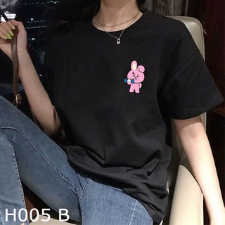 เสื้อเบลาส์ - 🌈สต็อกท้องถิ่น2XS-2XLเสื้อยืดคอตตอนUNISEXสบายKPOPBTSH005