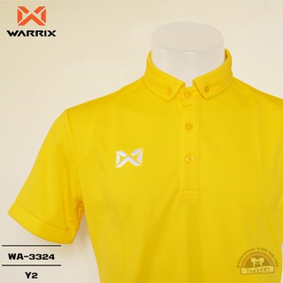 WARRIX เสื้อโปโล รุ่น bubble WA-3324 WA-PLA024 สีเหลืองอ่อน Y2 วาริกซ์ วอริกซ์ ของแท้ 100%