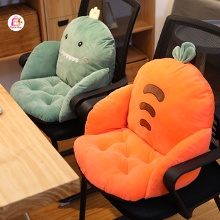 เบาะรองนั่ง มีที่พิงหลัง และแผ่นกันลื่น เบาะตัวการ์ตูนสุดน่ารัก สินค้าพร้อมส่ง ขนาด 35x35x55
